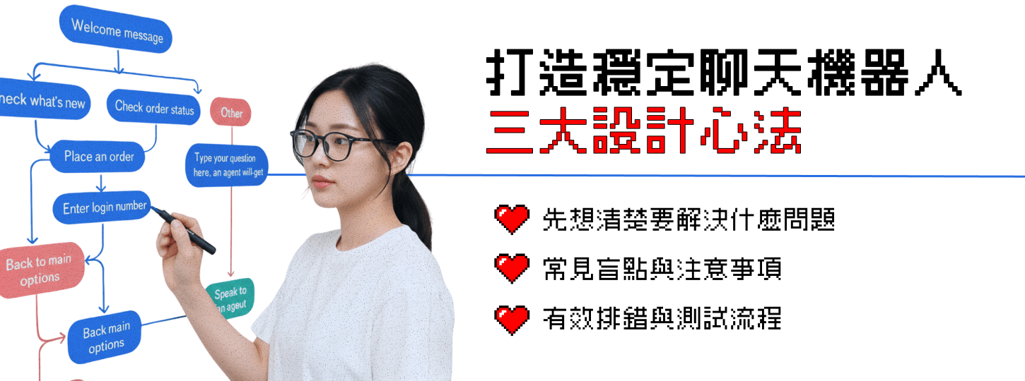 打造穩定聊天機器人流程：三大設計心法